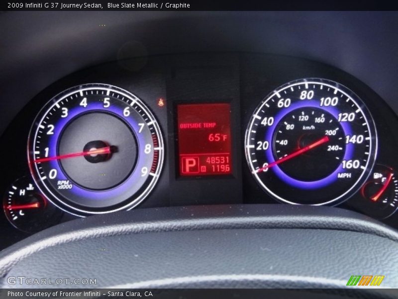 Blue Slate Metallic / Graphite 2009 Infiniti G 37 Journey Sedan