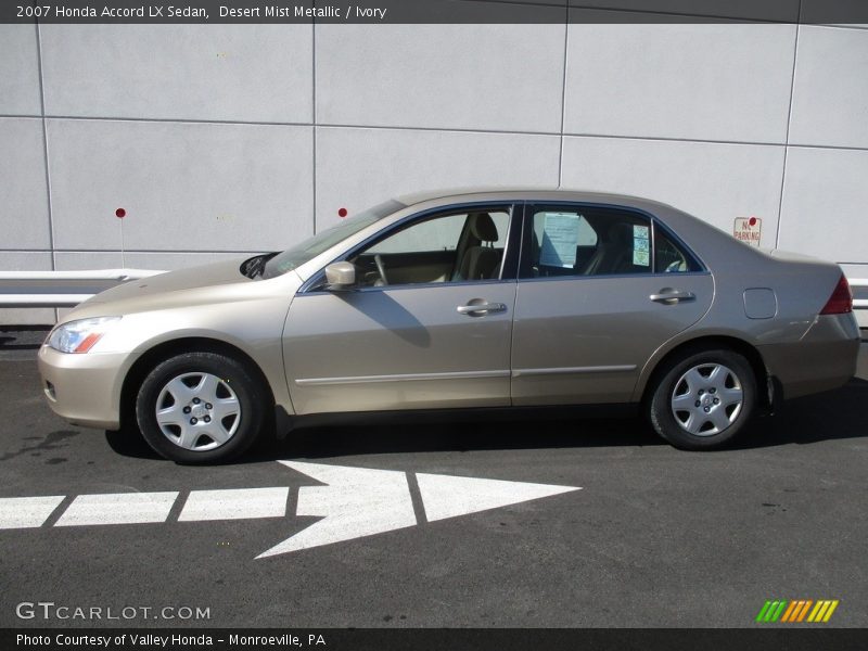 Desert Mist Metallic / Ivory 2007 Honda Accord LX Sedan