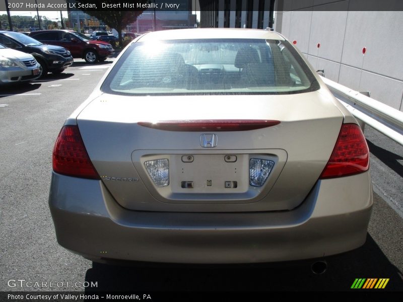 Desert Mist Metallic / Ivory 2007 Honda Accord LX Sedan