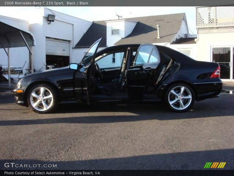 Black / Black 2006 Mercedes-Benz C 230 Sport