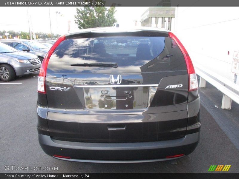 Kona Coffee Metallic / Black 2014 Honda CR-V EX AWD