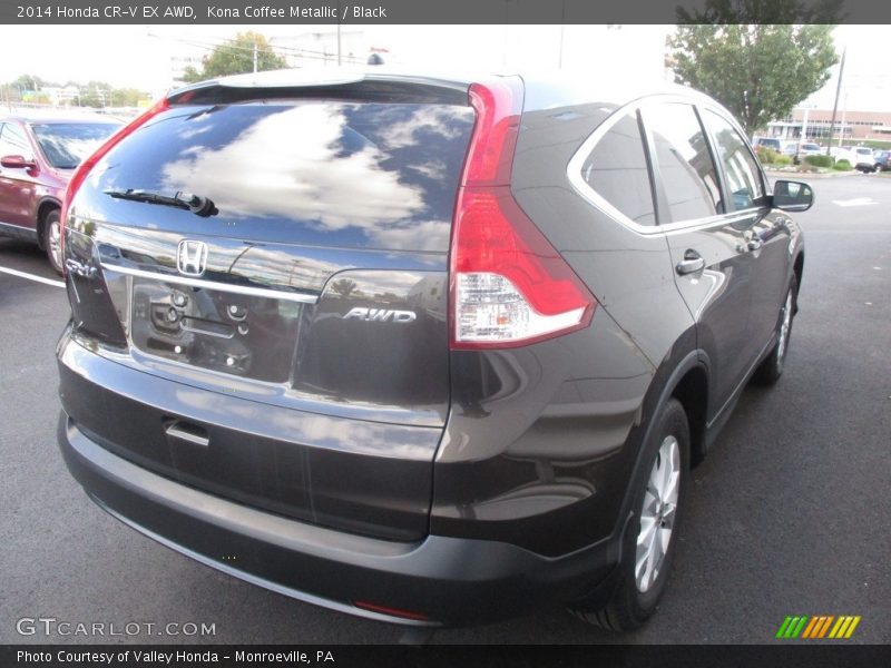 Kona Coffee Metallic / Black 2014 Honda CR-V EX AWD