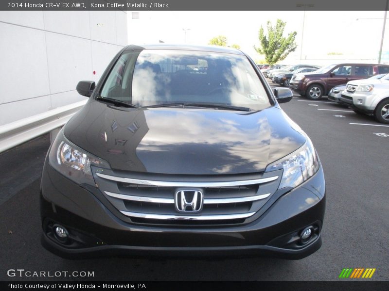 Kona Coffee Metallic / Black 2014 Honda CR-V EX AWD