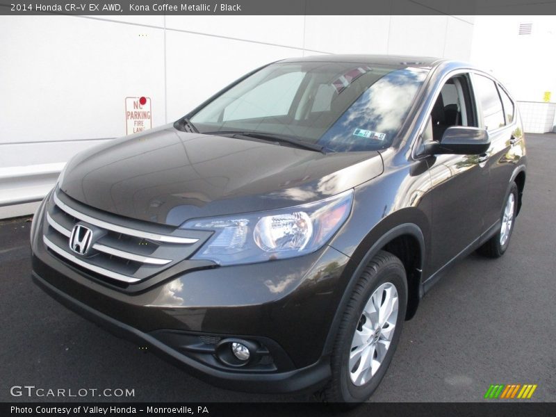 Kona Coffee Metallic / Black 2014 Honda CR-V EX AWD