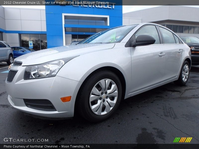Silver Ice Metallic / Jet Black/Medium Titanium 2012 Chevrolet Cruze LS