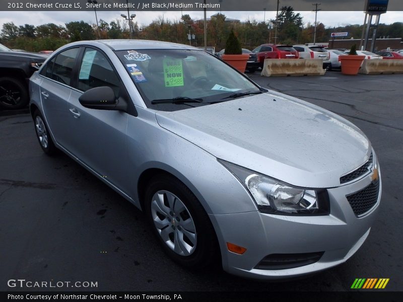 Silver Ice Metallic / Jet Black/Medium Titanium 2012 Chevrolet Cruze LS