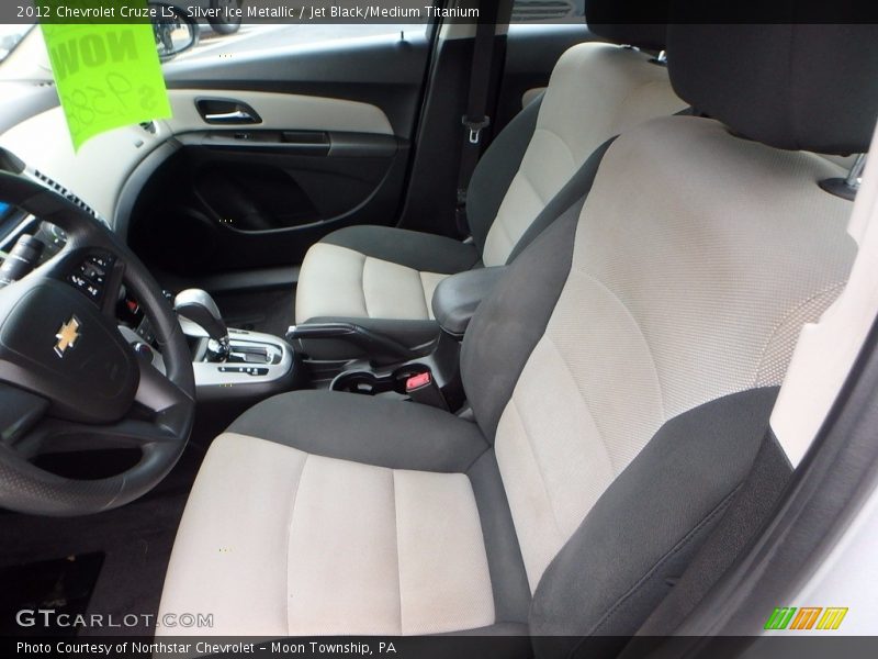 Silver Ice Metallic / Jet Black/Medium Titanium 2012 Chevrolet Cruze LS
