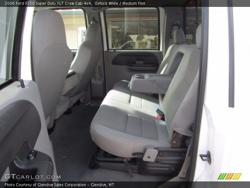 Oxford White / Medium Flint 2006 Ford F250 Super Duty XLT Crew Cab 4x4