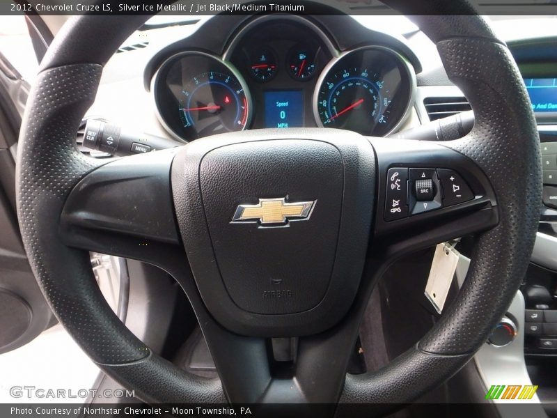 Silver Ice Metallic / Jet Black/Medium Titanium 2012 Chevrolet Cruze LS