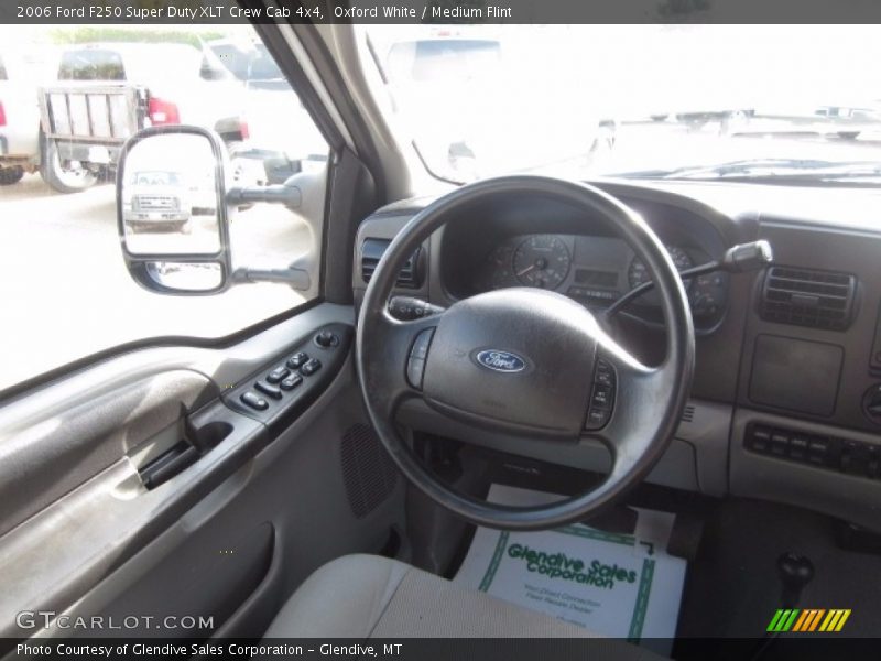 Oxford White / Medium Flint 2006 Ford F250 Super Duty XLT Crew Cab 4x4