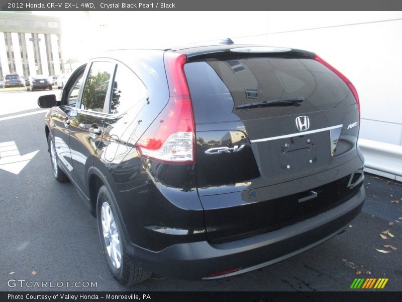 Crystal Black Pearl / Black 2012 Honda CR-V EX-L 4WD