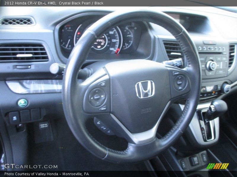 Crystal Black Pearl / Black 2012 Honda CR-V EX-L 4WD