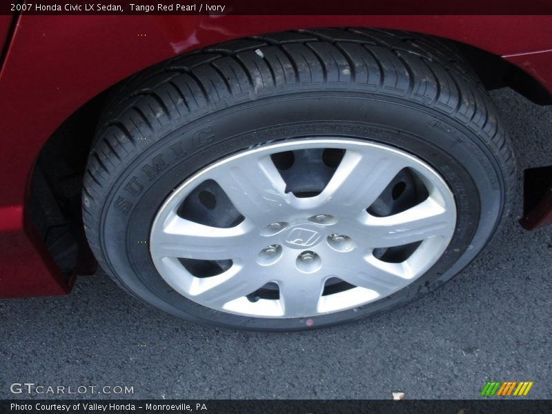 Tango Red Pearl / Ivory 2007 Honda Civic LX Sedan