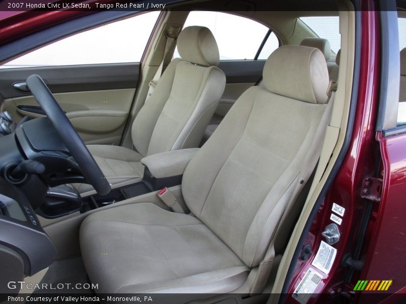 Tango Red Pearl / Ivory 2007 Honda Civic LX Sedan