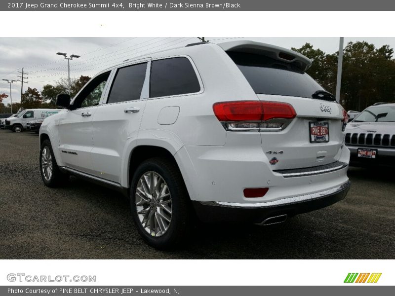 Bright White / Dark Sienna Brown/Black 2017 Jeep Grand Cherokee Summit 4x4