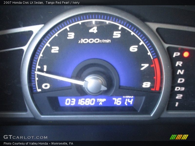 Tango Red Pearl / Ivory 2007 Honda Civic LX Sedan