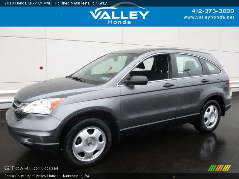 Polished Metal Metallic / Gray 2010 Honda CR-V LX AWD