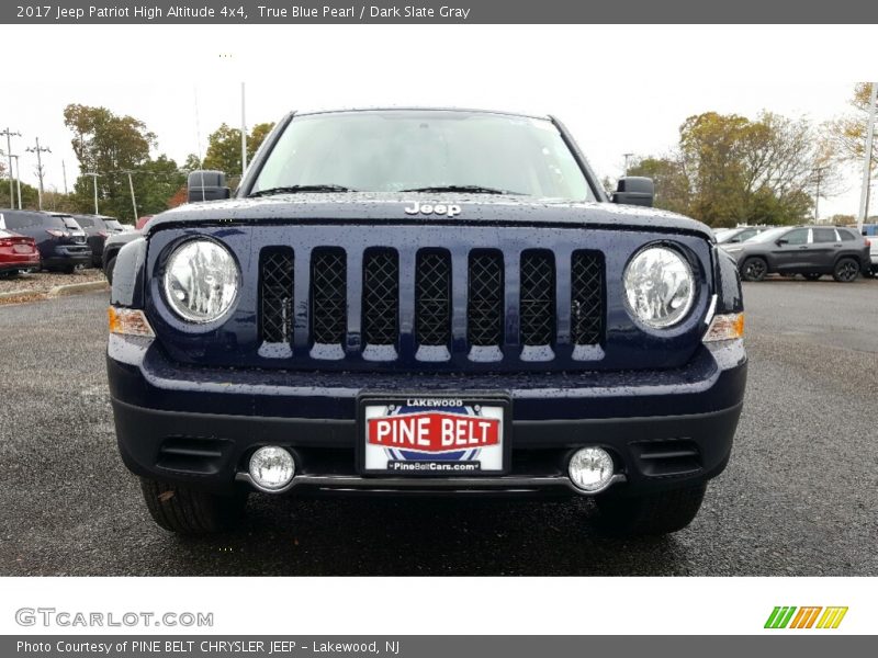 True Blue Pearl / Dark Slate Gray 2017 Jeep Patriot High Altitude 4x4