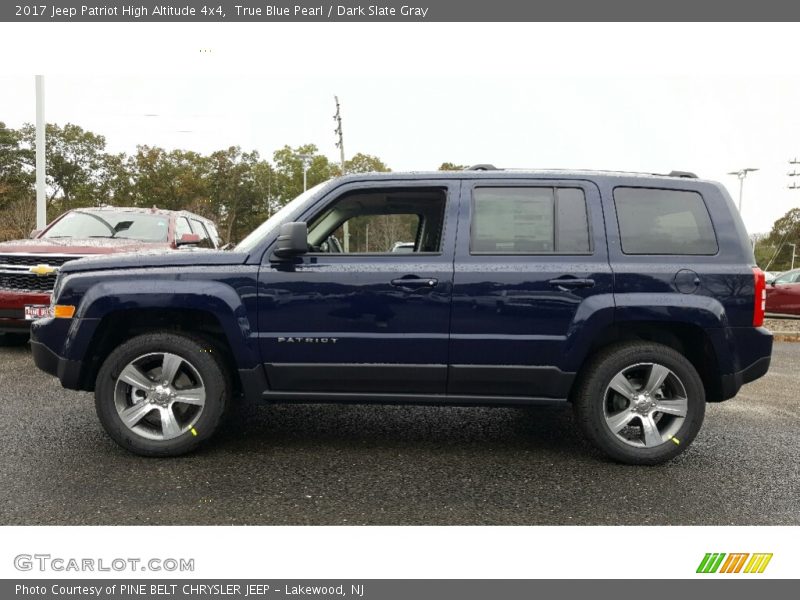True Blue Pearl / Dark Slate Gray 2017 Jeep Patriot High Altitude 4x4