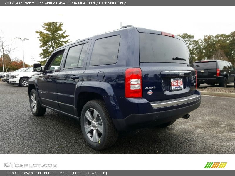 True Blue Pearl / Dark Slate Gray 2017 Jeep Patriot High Altitude 4x4
