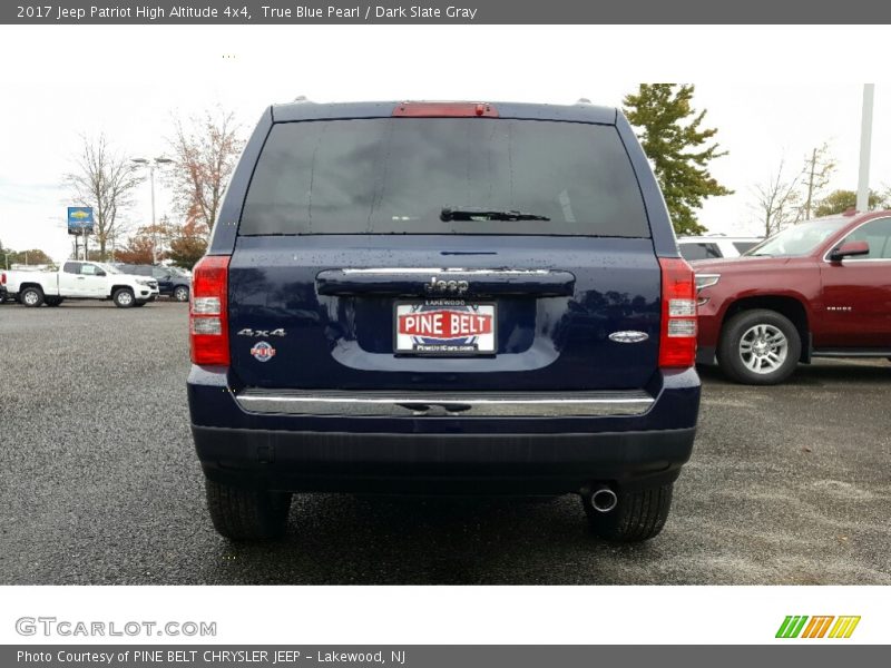True Blue Pearl / Dark Slate Gray 2017 Jeep Patriot High Altitude 4x4