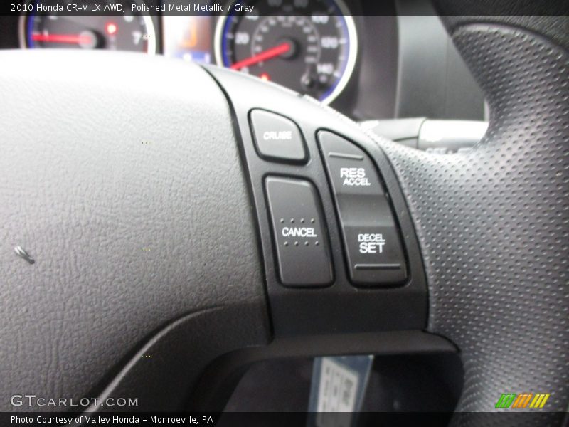 Polished Metal Metallic / Gray 2010 Honda CR-V LX AWD
