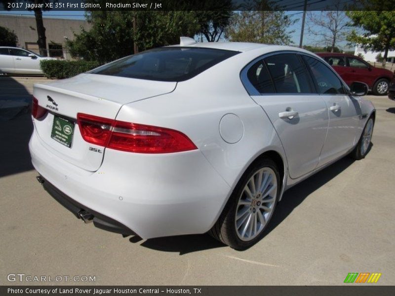 Rhodium Silver / Jet 2017 Jaguar XE 35t First Edition