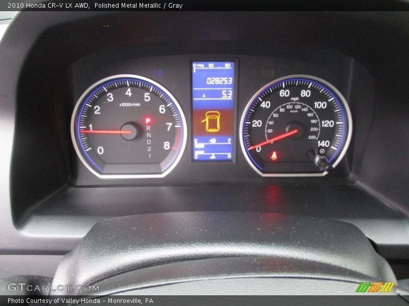 Polished Metal Metallic / Gray 2010 Honda CR-V LX AWD