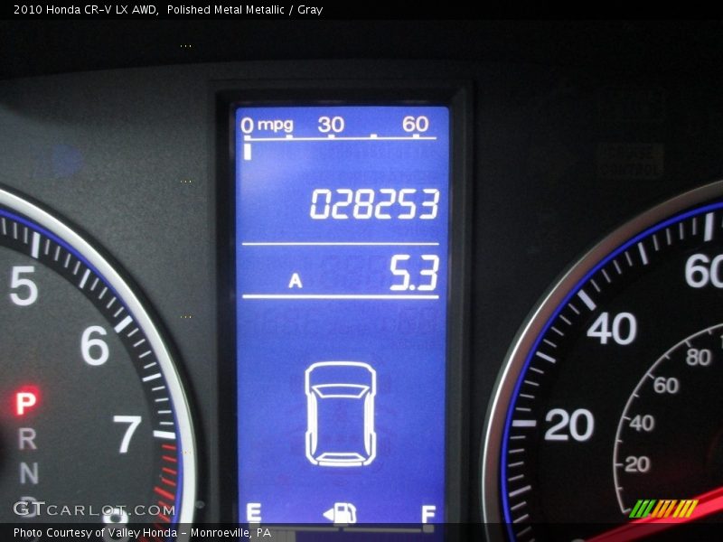 Polished Metal Metallic / Gray 2010 Honda CR-V LX AWD