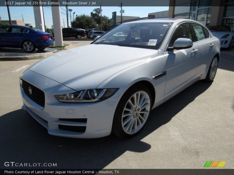Rhodium Silver / Jet 2017 Jaguar XE 35t First Edition