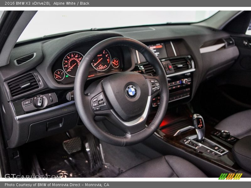 Alpine White / Black 2016 BMW X3 xDrive28i