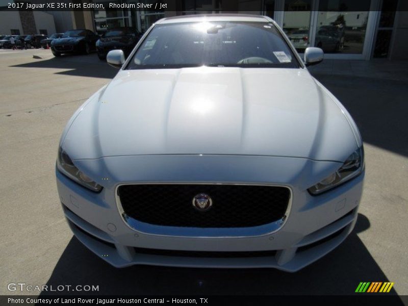 Rhodium Silver / Jet 2017 Jaguar XE 35t First Edition