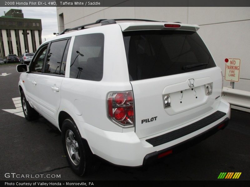 Taffeta White / Saddle 2008 Honda Pilot EX-L 4WD