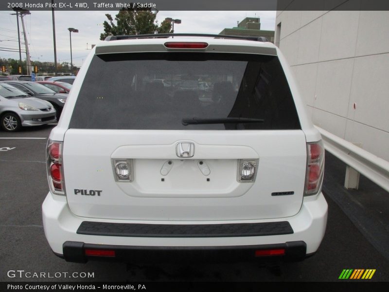 Taffeta White / Saddle 2008 Honda Pilot EX-L 4WD