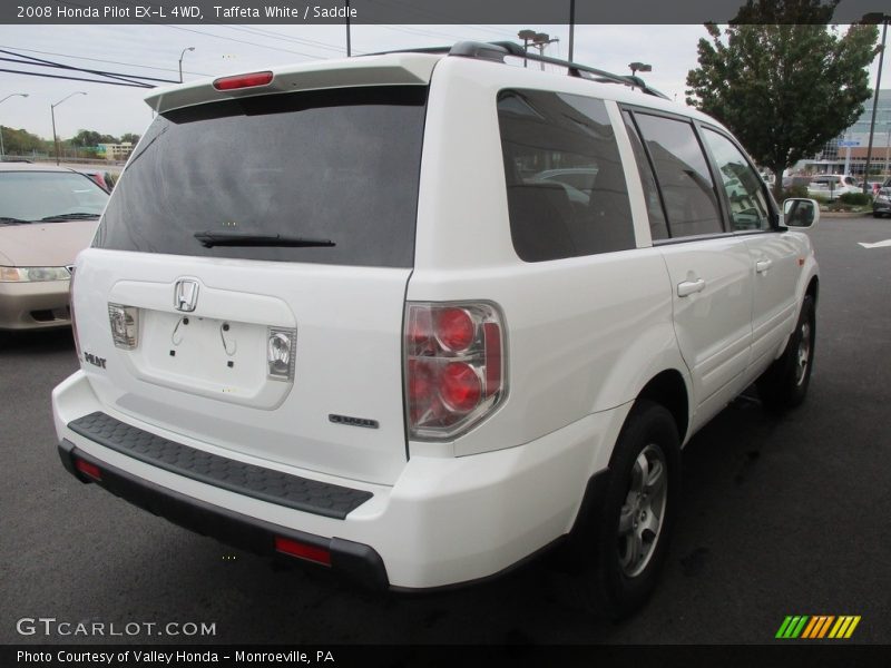 Taffeta White / Saddle 2008 Honda Pilot EX-L 4WD