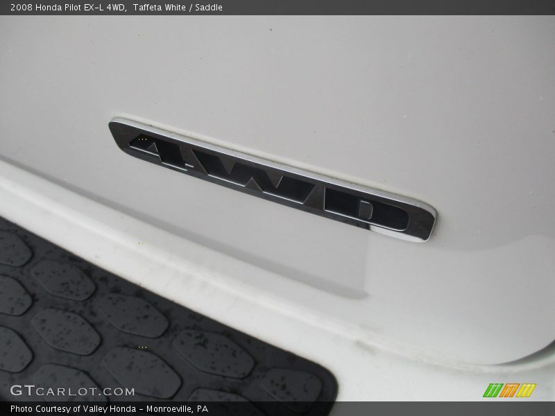 Taffeta White / Saddle 2008 Honda Pilot EX-L 4WD