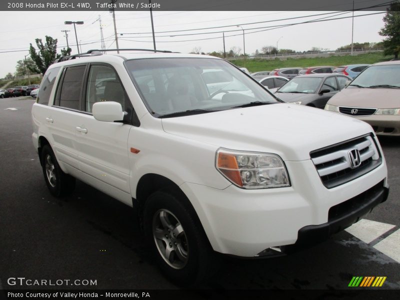 Taffeta White / Saddle 2008 Honda Pilot EX-L 4WD