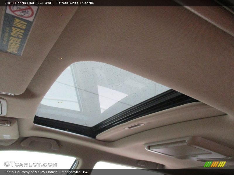 Taffeta White / Saddle 2008 Honda Pilot EX-L 4WD