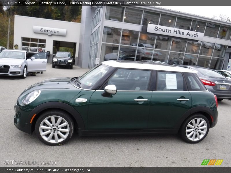 British Racing Green II Metallic / Diamond Satellite Gray 2015 Mini Cooper S Hardtop 4 Door