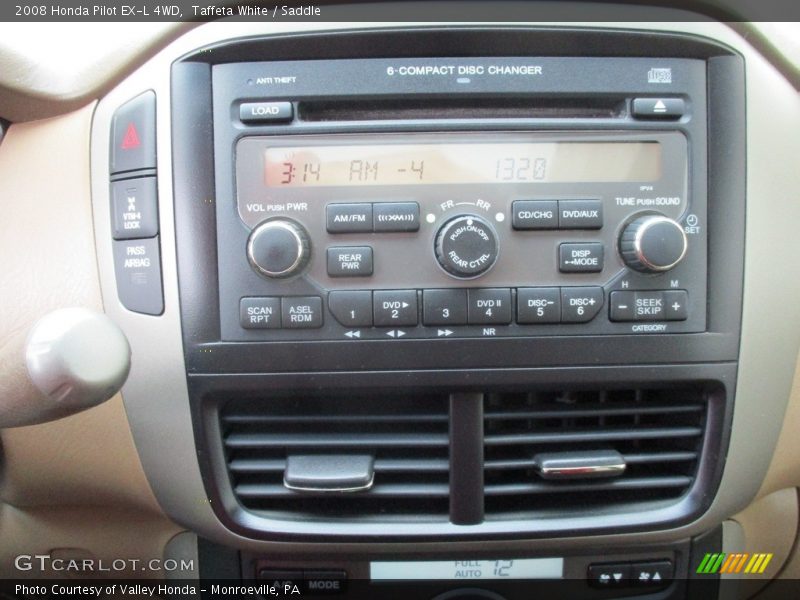 Taffeta White / Saddle 2008 Honda Pilot EX-L 4WD