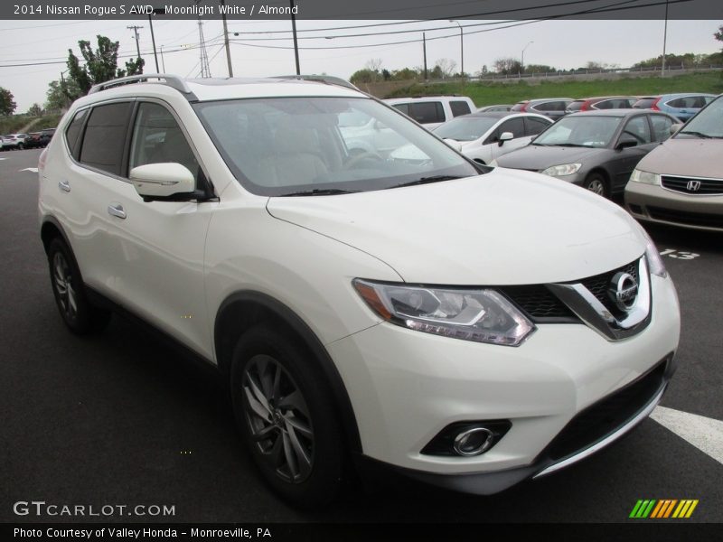Moonlight White / Almond 2014 Nissan Rogue S AWD