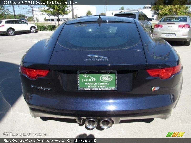 Dark Sapphire / Ivory 2017 Jaguar F-TYPE S Coupe