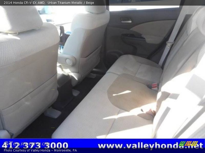 Urban Titanium Metallic / Beige 2014 Honda CR-V EX AWD