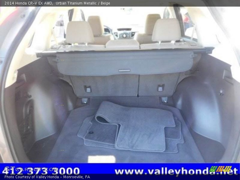 Urban Titanium Metallic / Beige 2014 Honda CR-V EX AWD