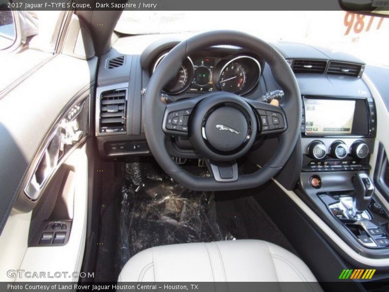 Dark Sapphire / Ivory 2017 Jaguar F-TYPE S Coupe