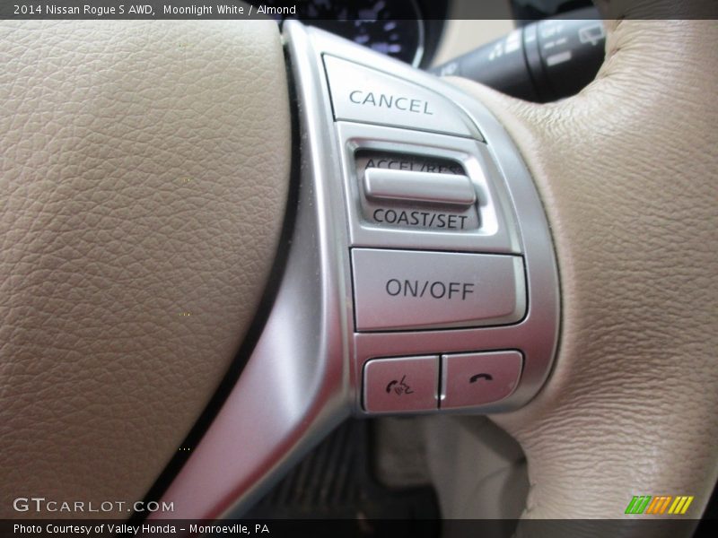 Moonlight White / Almond 2014 Nissan Rogue S AWD
