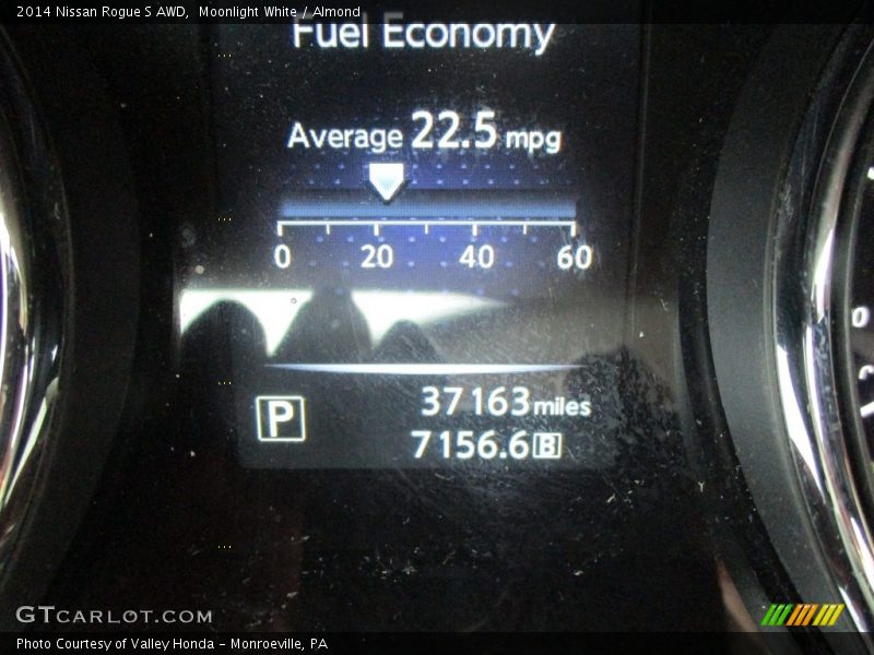 Moonlight White / Almond 2014 Nissan Rogue S AWD