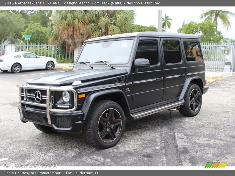 designo Magno Night Black (Matte) / designo Classic Red 2016 Mercedes-Benz G 63 AMG