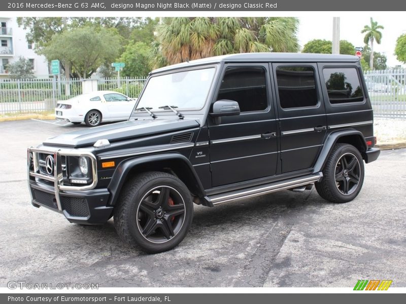 designo Magno Night Black (Matte) / designo Classic Red 2016 Mercedes-Benz G 63 AMG