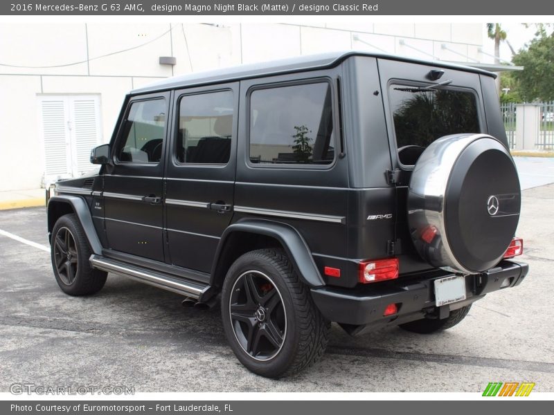 designo Magno Night Black (Matte) / designo Classic Red 2016 Mercedes-Benz G 63 AMG